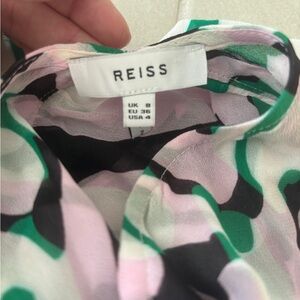 Reiss Multicolor Abstract Blouse